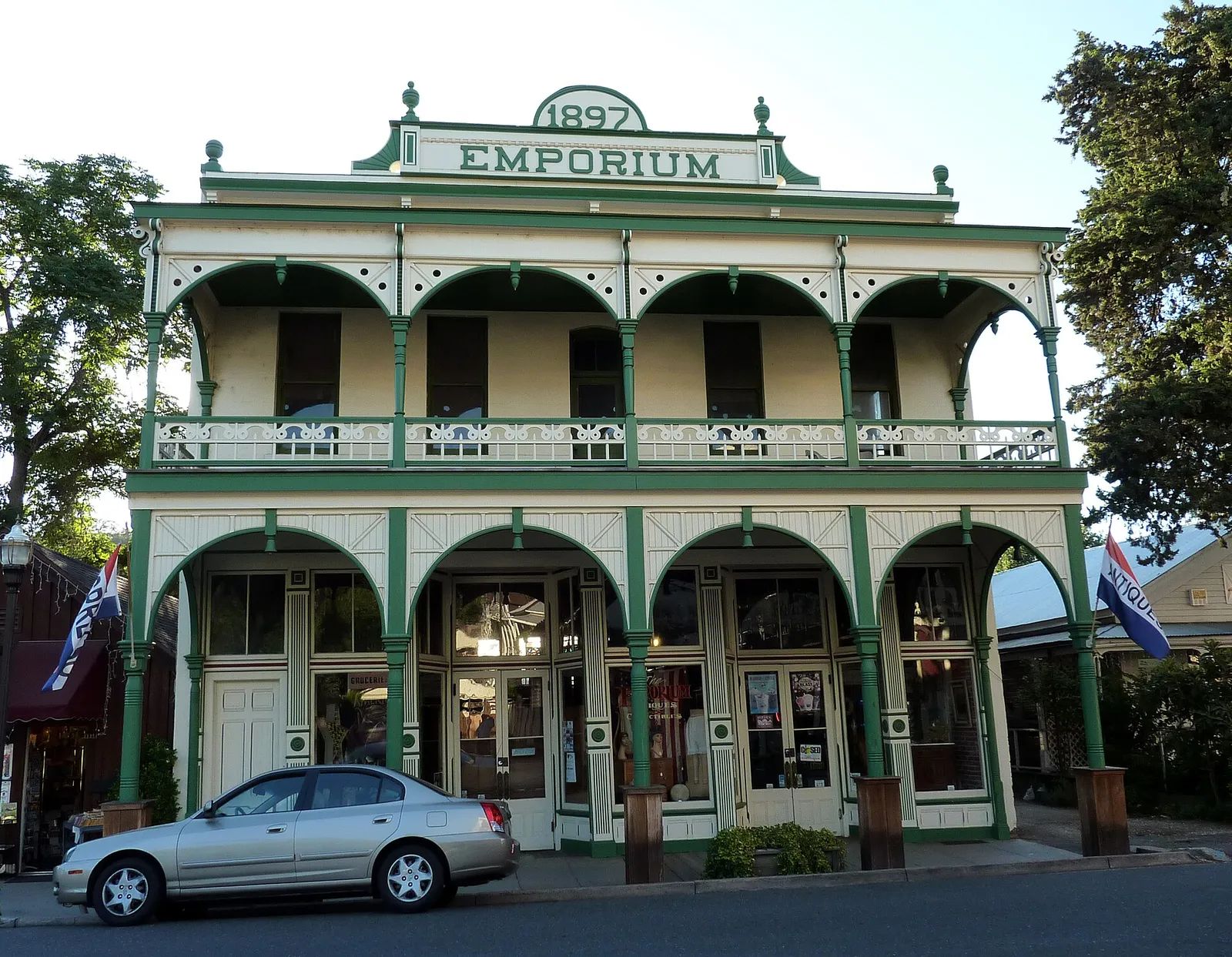 The 1897 Emporium building on Main Street in Jamestown